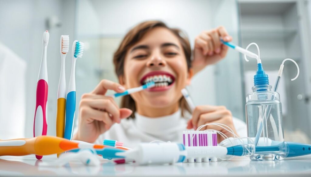 تقنيات تنظيف الأسنان مع التقويم تقنيات تنظيف الأسنان مع التقويم